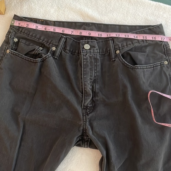 Levi’s Black 514 Jeans Sz 36x32 Slim Straight - Picture 13 of 17